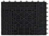 Decking Tile 22 pcs Black 30 x 30 cm WPC 3444834