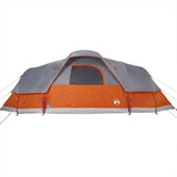 Family Tent Dome 11-Person Grey and Orange Waterproof 94568