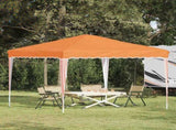 Pop-up Party Tent 288 x 288 x 245 cm Orange Oxford Fabric 42019756