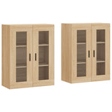 Wall Mounted Cabinets 2 pcs Sonoma Oak Engineered Wood 3197956