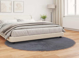 Faux Sheepskin Rug TAFALLA Anthracite 160 cm Polyester 42021604