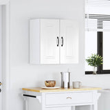 Kitchen Wall Cabinet "Kalmar" High Gloss White Engineered Wood 853579