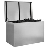 Outdoor Storage Box Silver 80 x 50.5 x 50 cm Steel 874571