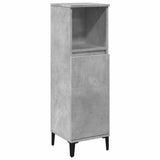 Bathroom Cabinet Concrete Grey 30x30x100 cm Engineered Wood 857110