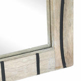 Bathroom Cabinet Set 2 pcs White Solid Mango Wood 3310048