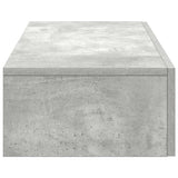 Wall Shelf with Drawers Concrete Grey 80x33x17 cm Engineered Wood 859980