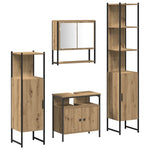 Bathroom Furniture Set 4 pcs Artisan oak 33 x 33 x 185.5 cm 3334407