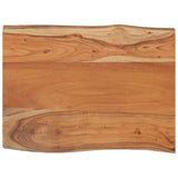 Table Top 50x40x2,5 cm Rectangular Solid Wood Acacia Live Edge 370607