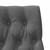 Upholstered Headboard Dark Grey 90 cm Solid Pine Wood 879360