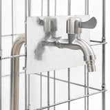 Gabion Faucet Silver 25 x 25 x 100 cm Stainless Steel 42013414