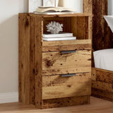 ZNTS Bedside Cabinets 2 pcs Old Wood 40x36x65 cm Engineered Wood 856845