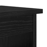 Coffee Table 3 pcs Black Oak Engineered Wood 881452