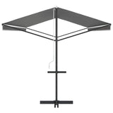 Free Standing Awning Grey 6 x 3 m Polyester 42033634