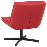 Swivel Chair Red 63 x 75 x 76 cm PU 42007343