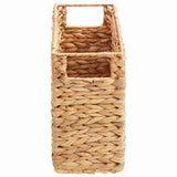 Magazine Baskets 2 pcs Water hyacinth 39 x 14 x 25 cm Natural 42020147