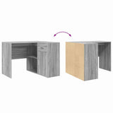 Corner Desk with Drawer Grey Sonoma 102 x 88 x 75 cm 3337278