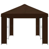 Garden Gazebo 6 x 3 m Brown Polyester and Steel 190 3376018