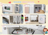 Kids Kitchen Playset, with Accessories, Storage Space T3398P348121