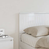 Headboard Gloss White Engineered wood 888434
