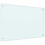 Kitchen Backsplash Milk 90x60 cm Tempered Glass 249459