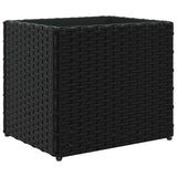 Garden Planters 2 pcs Black 36x30x32 cm Poly Rattan 3210531