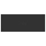 811044 Bed Headboard Black 200x1,5x80 cm Engineered Wood