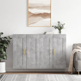 Wall Mounted Cabinets 2 pcs Concrete Grey Engineered Wood 3198005