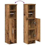 Bathroom Cabinet with Roll Holder Old Wood 20.5x22x90 cm 858504