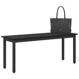 Bench Black Oak 110 x 35 x 45 cm Engineered Wood 892596