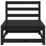 3 Piece Garden Lounge Set Black Solid Pinewood 805714