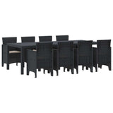 Garden Dining Set 9 pcs Anthracite Polypropylene 3378733