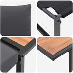 Garden Dining Set 3 pcs Anthracite Steel 3335888