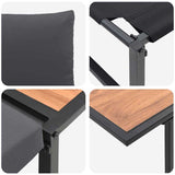 Garden Dining Set 3 pcs Anthracite Steel 3335888