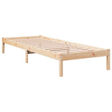 Extra Long Bed Frame without Mattress 100x210 cm Solid Wood Pine 852404