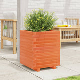Garden Planter Wax Brown 40x40x49.5 cm Solid Wood Pine 3282511