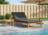 Sunlounger Cushion GEMERT 100% Polyester Anthracite 947439