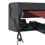 ZNTS Manual Retractable Awning Burgundy 350x250 cm 3215319