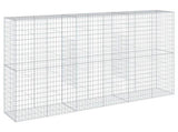 Gabion Basket with Cover 300x50x200 cm Galvanised Iron 3295168