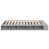 Bed Frame without Mattress Grey Sonoma 140x200 cm 3280480