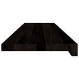 Stair Treads 16 pcs Brown Black 100x25x2 cm Solid Wood Oak 3283052
