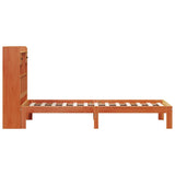 Bookcase Bed without Mattress Wax Brown 75x190cm Solid Wood Pine 3322611