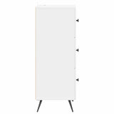 Drawer Cabinet High Gloss White 33 x 34.5 x 90 cm 895539