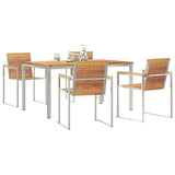 Garden Dining Set 5 pcs Solid Wood Teak 3334823