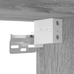 ZNTS 3 Piece Bathroom Cabinet Set Grey Sonoma Engineered Wood 3214733