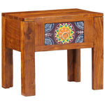 ZNTS Side Table 40x30x36 cm Solid Wood Acacia 4016511
