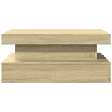 Coffee Table with LED Lights Sonoma Oak 90x50x40 cm 839849