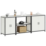 Kitchen Storage Set HATTEM 3 pcs White Cold-rolled Steel 3392674