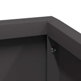 Garden Planter Black 80 x 80 x 50 cm Cold-rolled Steel 873578