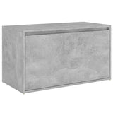 ZNTS Hall Bench 80x40x45 cm Concrete Grey Engineered Wood 808670