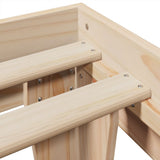 Bed Frame without Mattress 200x200 cm Solid Wood Pine 855343